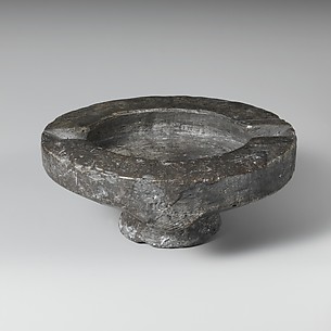 Steatite oil lamp