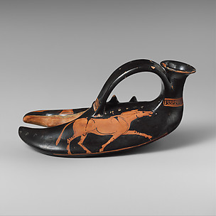Terracotta vase in the form of a lobster claw