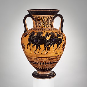 Terracotta neck-amphora (jar)