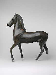Bronze statuette of a horse