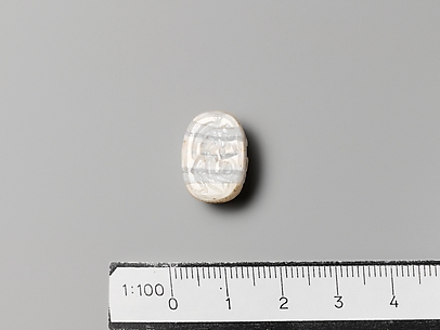 Banded agate scarab