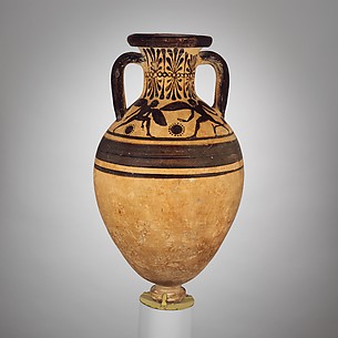 Terracotta neck-amphora (jar)