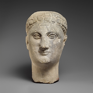 Limestone male head