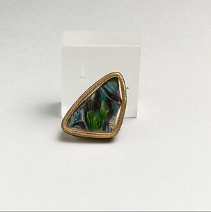 Mosaic glass fragment