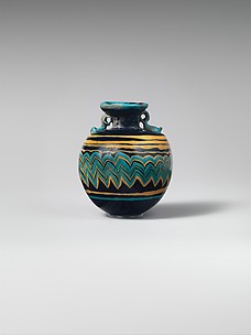Glass aryballos (perfume bottle)