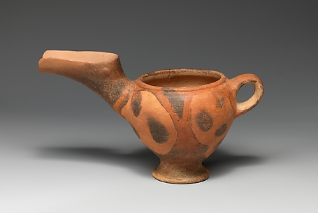 Terracotta beak-spouted jar