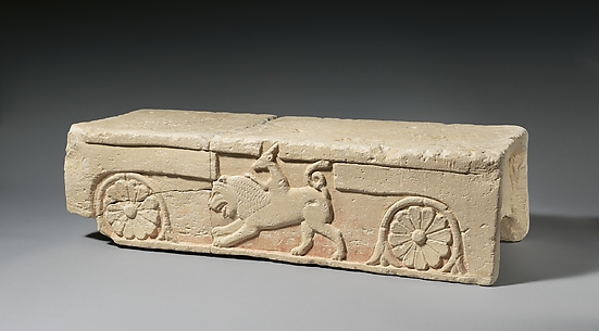 Limestone footstool