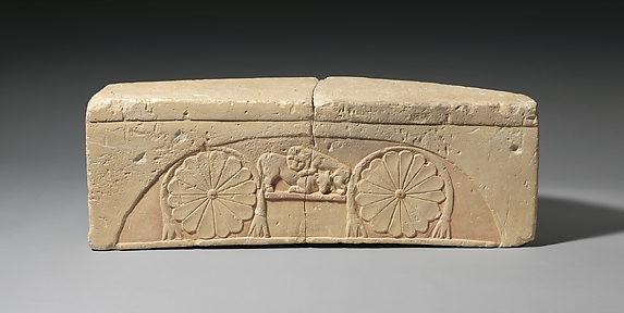 Limestone footstool
