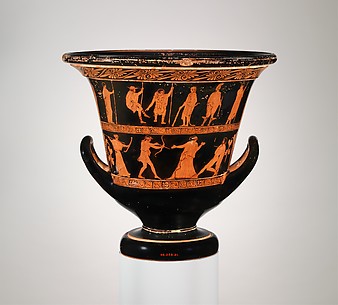 Terracotta calyx-krater (bowl for mixing wine and water)