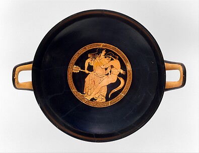 Terracotta kylix (drinking cup)