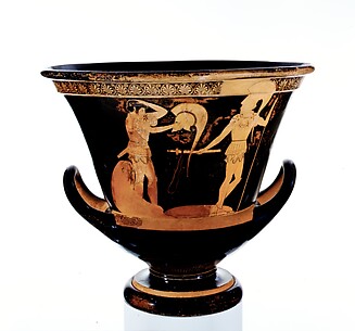 Terracotta calyx-krater (bowl for mixing wine and water)