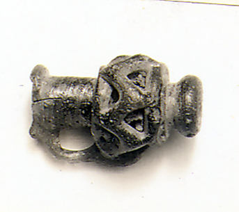 Glass pendant in the form of a vase