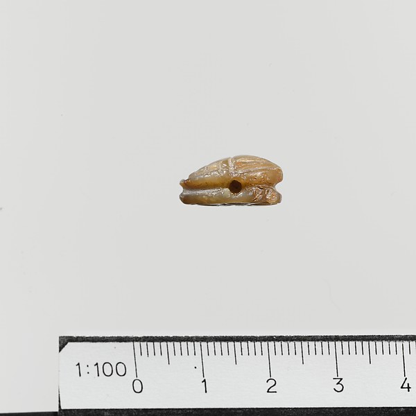 Steatite scaraboid seal