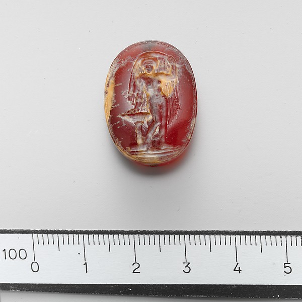 Carnelian scaraboid