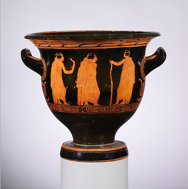 Terracotta bell-krater (bowl for mixing wine and water)
