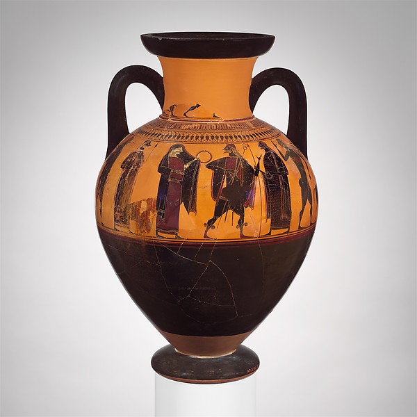 Terracotta neck-amphora (jar)