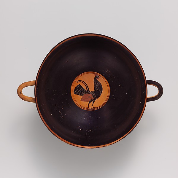 Terracotta kylix: Siana cup (drinking cup)