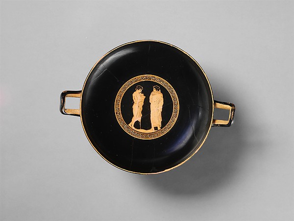 Terracotta kylix (drinking cup)