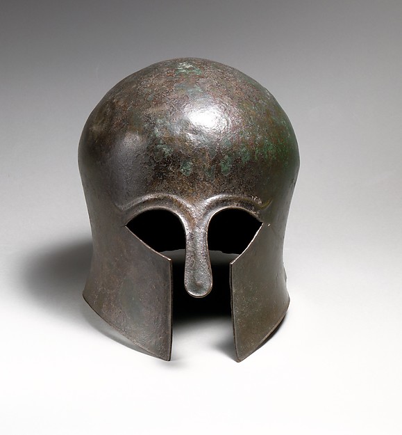 Bronze helmet of the Corinthian type