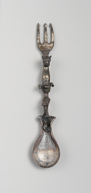 Silver spoon and fork