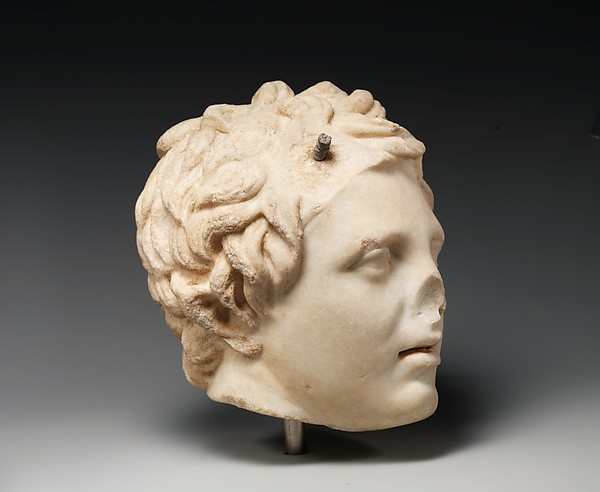 Marble head of a boy