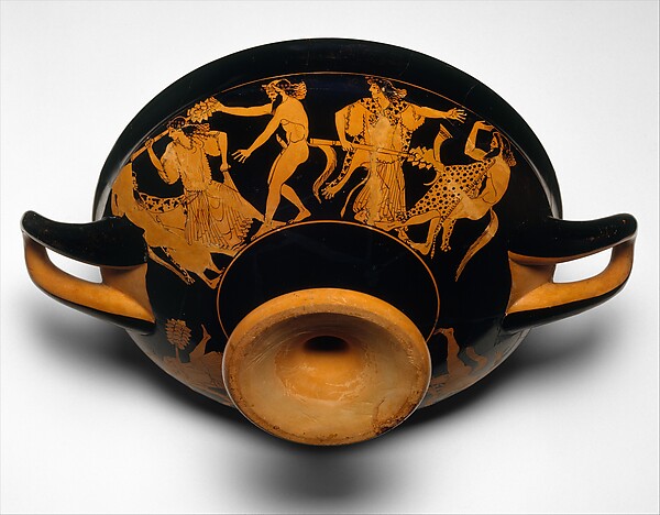Terracotta kylix (drinking cup)