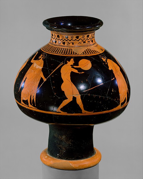 Terracotta psykter (vase for cooling wine)