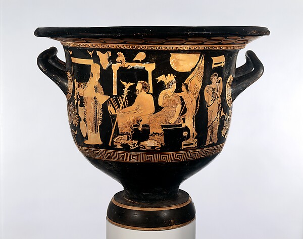 Terracotta bell-krater (mixing bowl)
