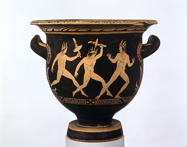 Terracotta bell-krater (bowl for mixing wine and water)