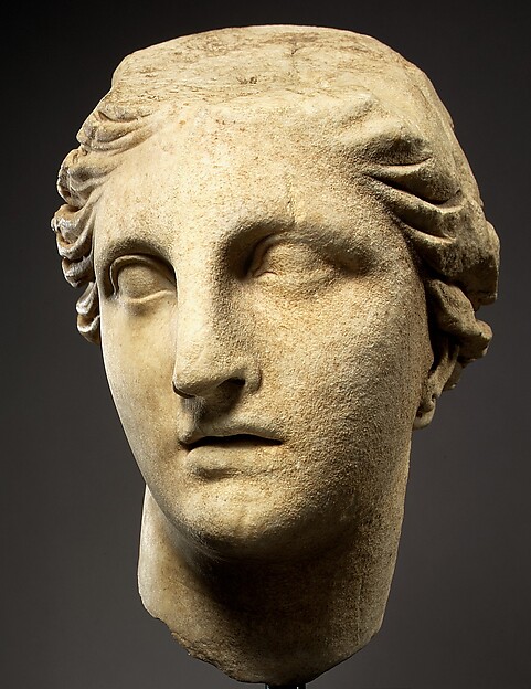 Marble head of Athena