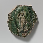 Terracotta vase fragment with relief of Minerva
