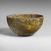 Hemispherical mosaic glass bowl