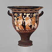 Terracotta bell-krater (mixing bowl)