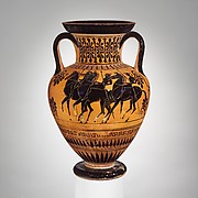 Terracotta neck-amphora (jar)