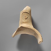 Stamped terracotta amphora handle