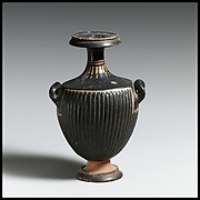 Terracotta miniature hydria: kalpis (water jar)
