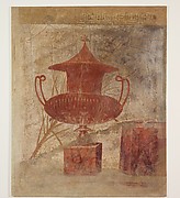 Wall painting fragment from the peristyle of the Villa of P. Fannius Synistor at Boscoreale
