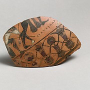 Fragment of a terracotta neck-amphora (jar)