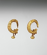 Gold earrings