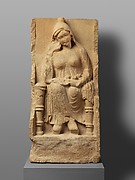 Limestone grave marker