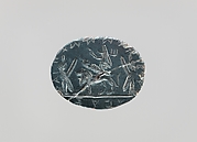 Hematite intaglio: Mummy of Osiris