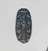 Hematite intaglio: Lion-headed god