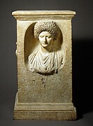 Marble funerary altar of Cominia Tyche