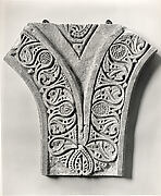 Carved Stucco Panel from Between Two Arches