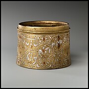 Inkwell with twelve Zodiac medallions