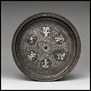 Tray with sun symbol