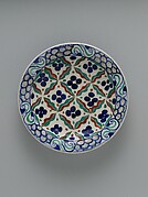 Dish with 'Cintamani' and Tiger-stripe Pattern