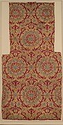 Silk Fragment with Circular Rosace-like Floriate Medallions