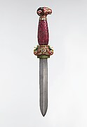 Jeweled and Enameled Ram's Head Dagger