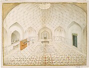 Interior of a Mughal Tomb or Hammam Furnished According to English Taste